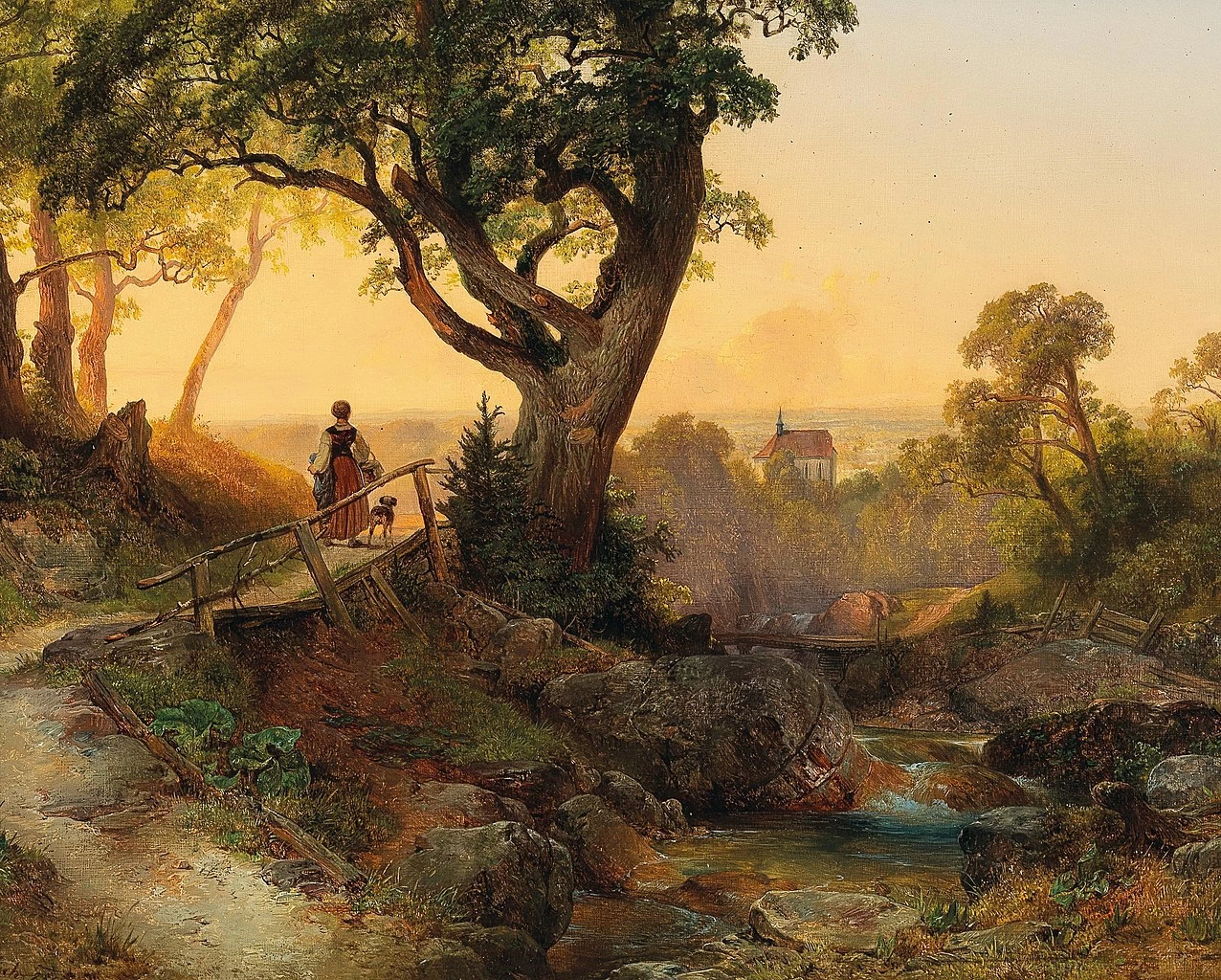 Atmosfera serale a Mödling 1850